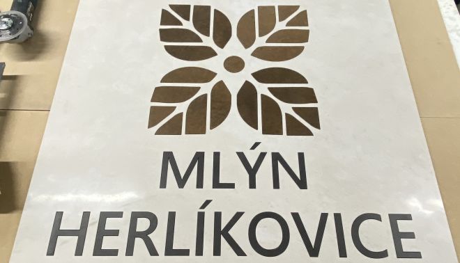 Loga do vstupního lobby - Mlýn Herlíkovice