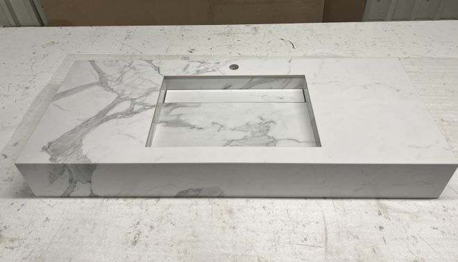Umyvadlová deska Verona z materiálu Marble Experience